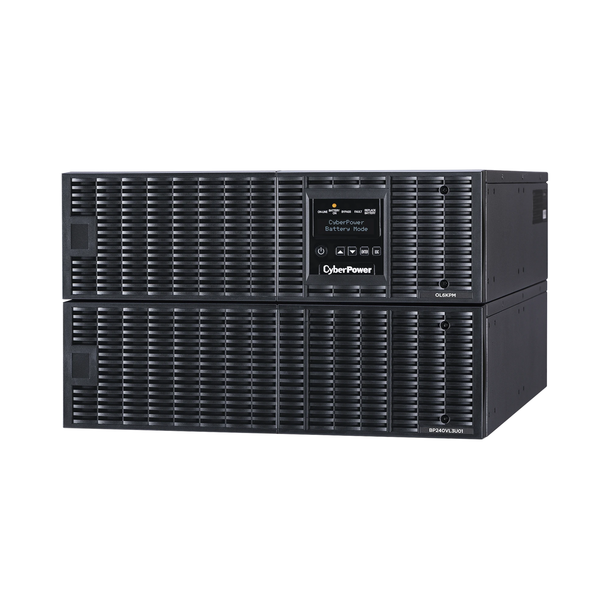 UPS DE 6000 VA/5400 W, ONLINE DOBLE CONVERSIÓN, 200 - 240 VAC DE ENTRADA NEMA L6-30P, ONDA SENOIDAL PURA, TORRE O RACK DE 6 UR, CON 2 TOMAS NEMA L6-20R Y 2 NEMA L6-30R-Ups/No Break-CYBERPOWER-Bsai Seguridad & Controles