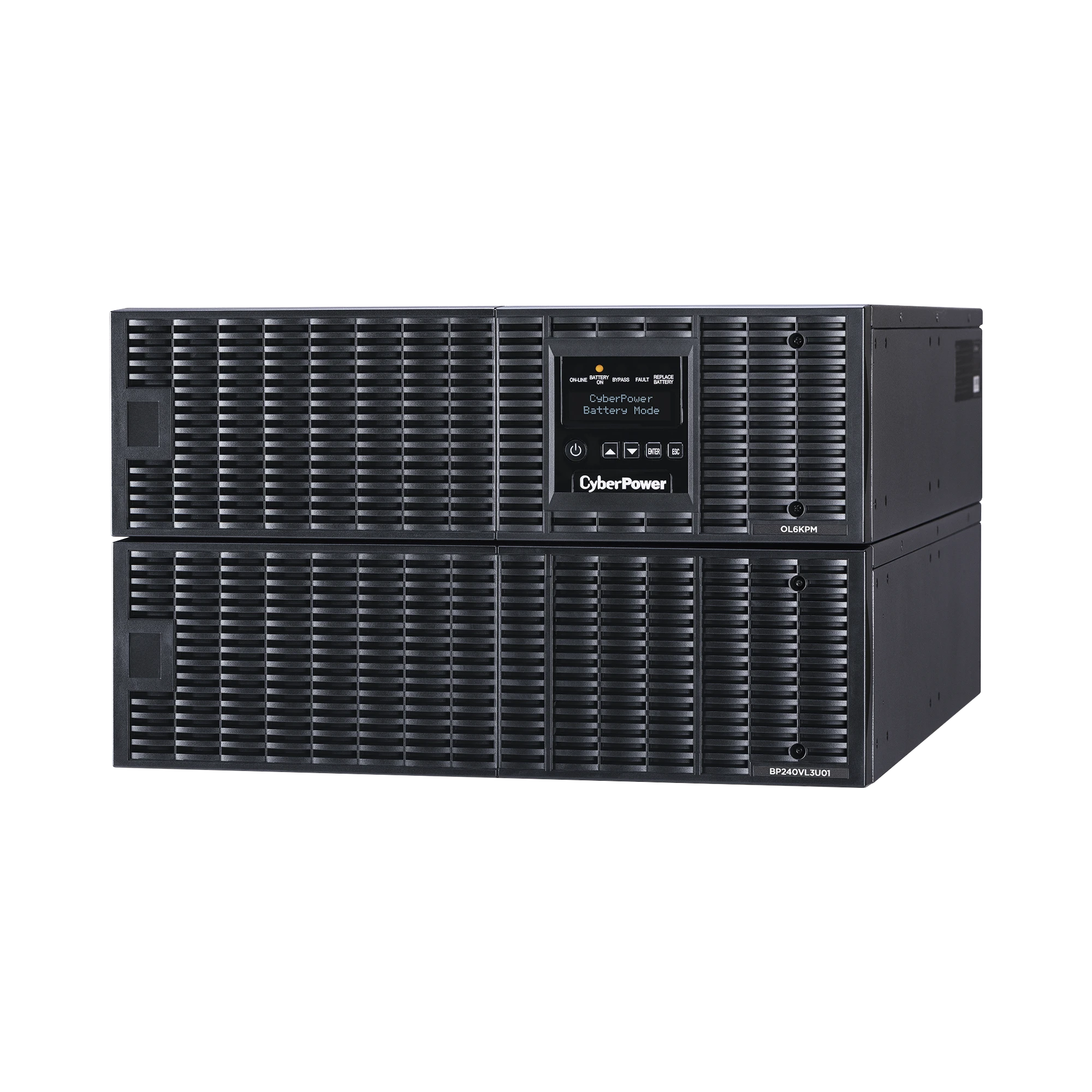 UPS DE 6000 VA/5400 W, ONLINE DOBLE CONVERSIÓN, 200 - 240 VAC DE ENTRADA NEMA L6-30P, ONDA SENOIDAL PURA, TORRE O RACK DE 6 UR, CON 2 TOMAS NEMA L6-20R Y 2 NEMA L6-30R-Ups/No Break-CYBERPOWER-Bsai Seguridad & Controles