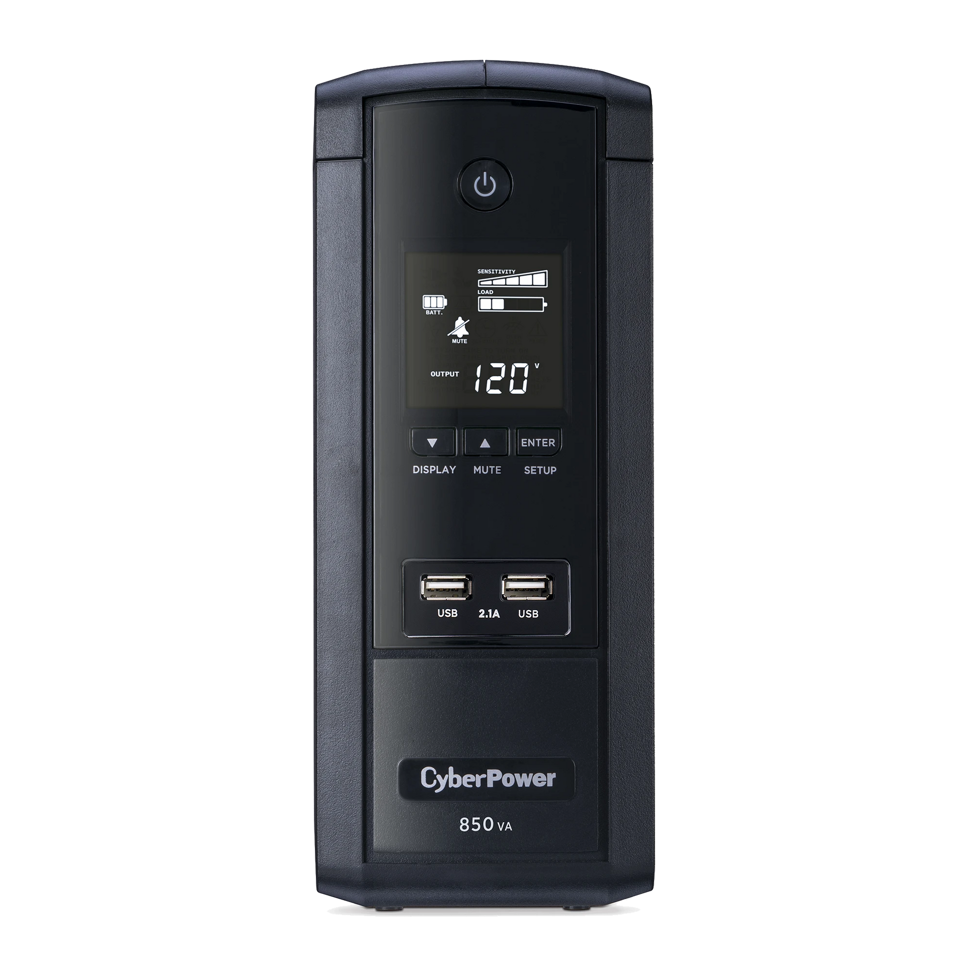 UPS DE 850 VA/510 W, TOPOLOGÍA LÍNEA INTERACTIVA, ENTRADA 120 VCA NEMA 5-15P, TIPO TORRE, CON 10 TOMAS NEMA 5-15R, 5 AÑOS DE GARANTÍA-Ups/No Break-CYBERPOWER-Bsai Seguridad & Controles