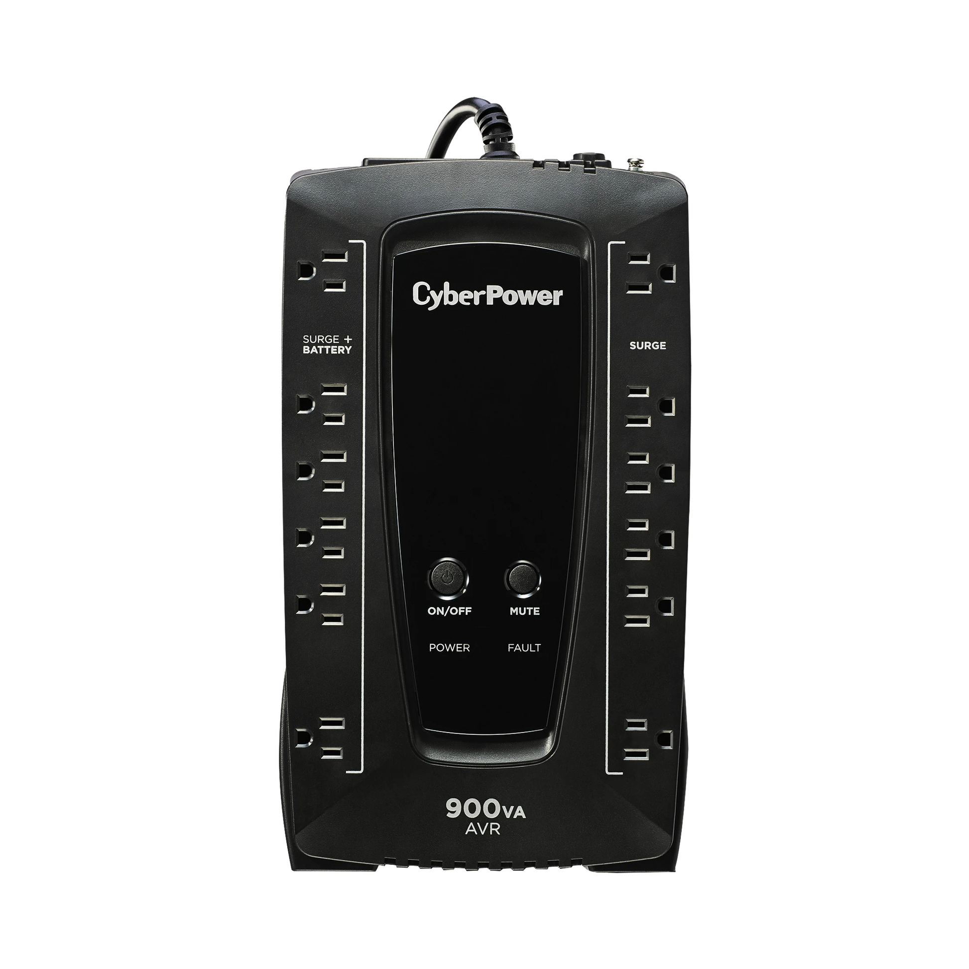 UPS DE 900 VA/480 W, TOPOLOGÍA LÍNEA INTERACTIVA, ENTRADA 120 VCA NEMA 5-15P, TIPO GABINETE COMPACTO, CON 12 TOMAS NEMA 5-15R-Ups/No Break-CYBERPOWER-Bsai Seguridad & Controles