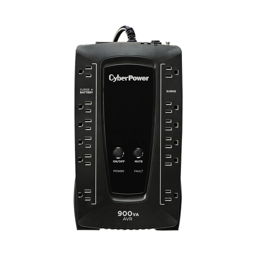 UPS DE 900 VA/480 W, TOPOLOGÍA LÍNEA INTERACTIVA, ENTRADA 120 VCA NEMA 5-15P, TIPO GABINETE COMPACTO, CON 12 TOMAS NEMA 5-15R-Ups/No Break-CYBERPOWER-Bsai Seguridad & Controles