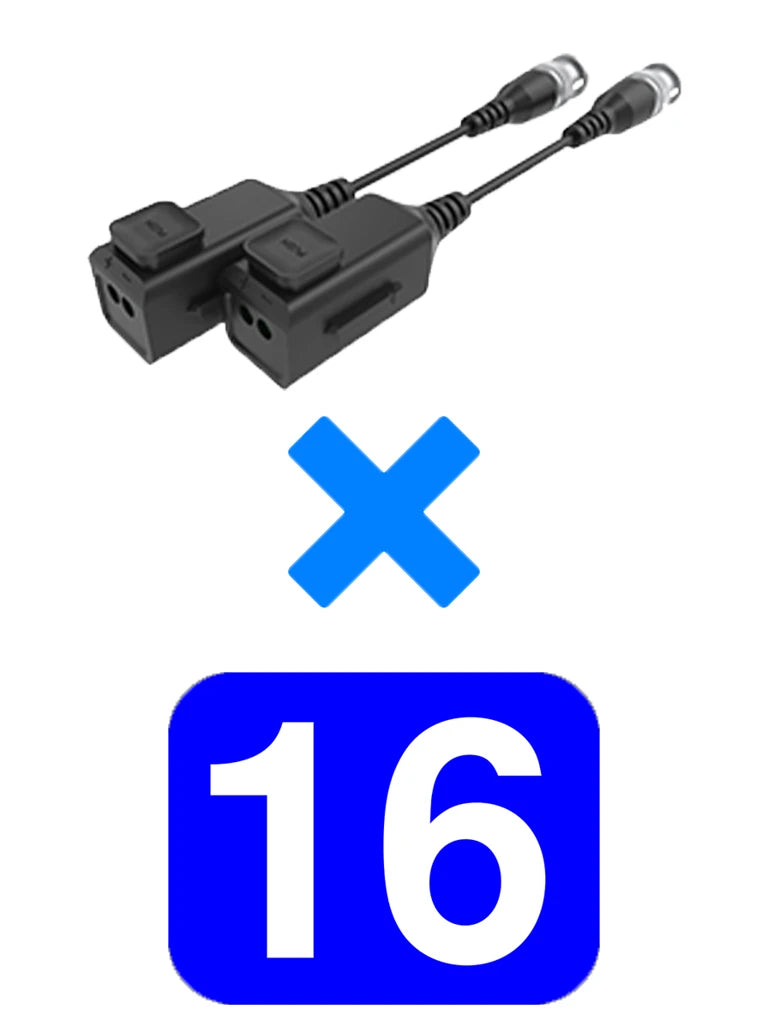 UTEPO UTP101PHD6PAK16 - 16 PARES DE TRANSCEPTORES PASIVOS HD / DISEÑO PARA EMPALMES ORDENADOS / DISTANCIAS CVI 720P A 300M / 1080P A 250M / 4 MP A 200M / 4K A 150M-Transceptores-UTEPO-Bsai Seguridad & Controles