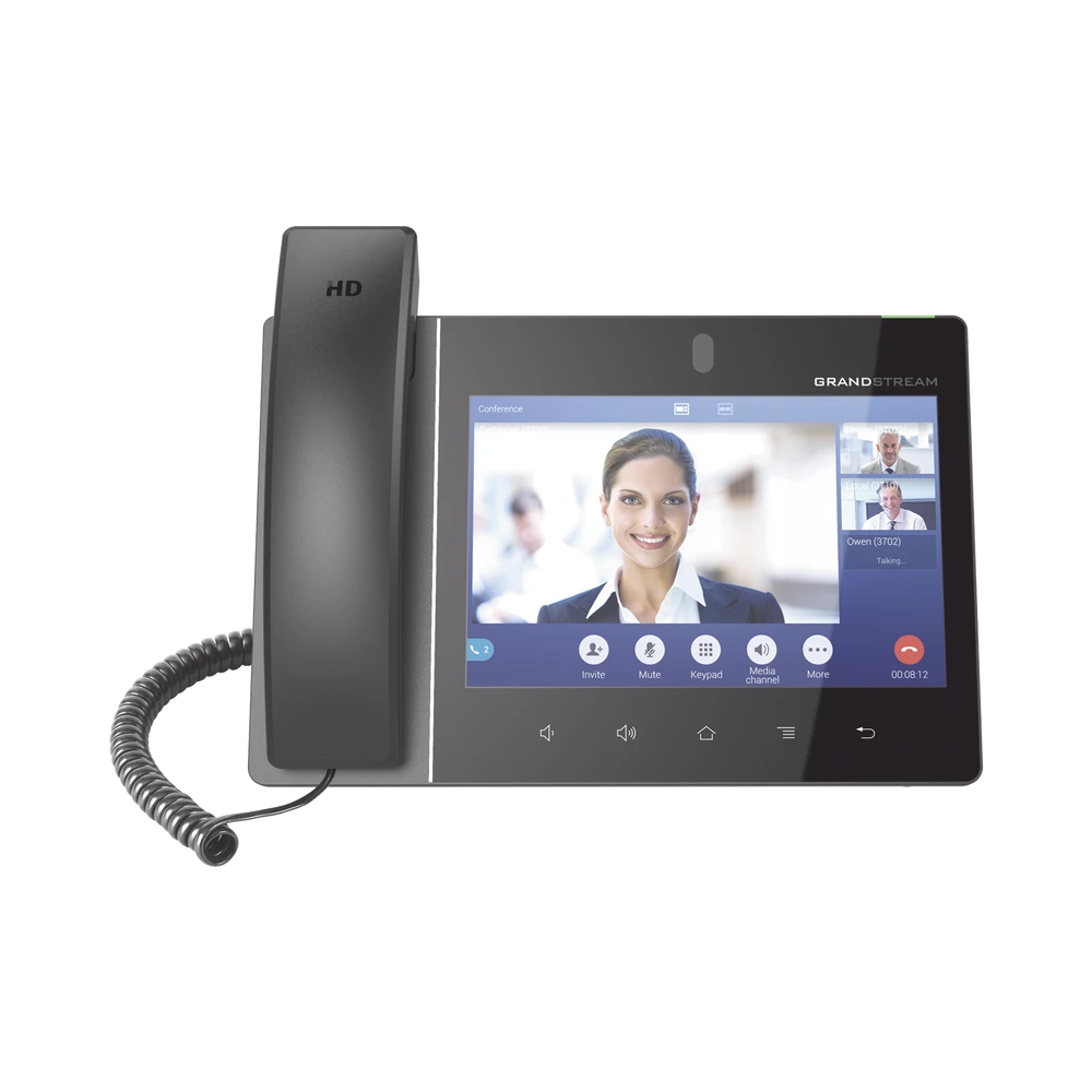 VIDEO TELÉFONO IP EMPRESARIAL ANDROID CON PANTALLA TÁCTIL (1280X800) HASTA 16 LÍNEAS Y 16 CUENTAS SIP-VoIP y Telefonía IP-GRANDSTREAM-Bsai Seguridad & Controles