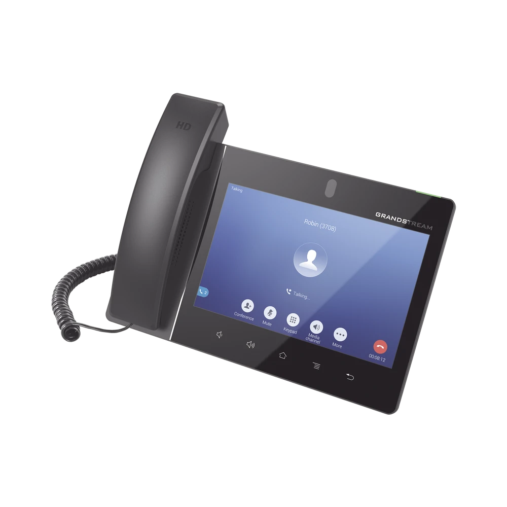 VIDEO TELÉFONO IP EMPRESARIAL ANDROID CON PANTALLA TÁCTIL (1280X800) HASTA 16 LÍNEAS Y 16 CUENTAS SIP-VoIP y Telefonía IP-GRANDSTREAM-Bsai Seguridad & Controles