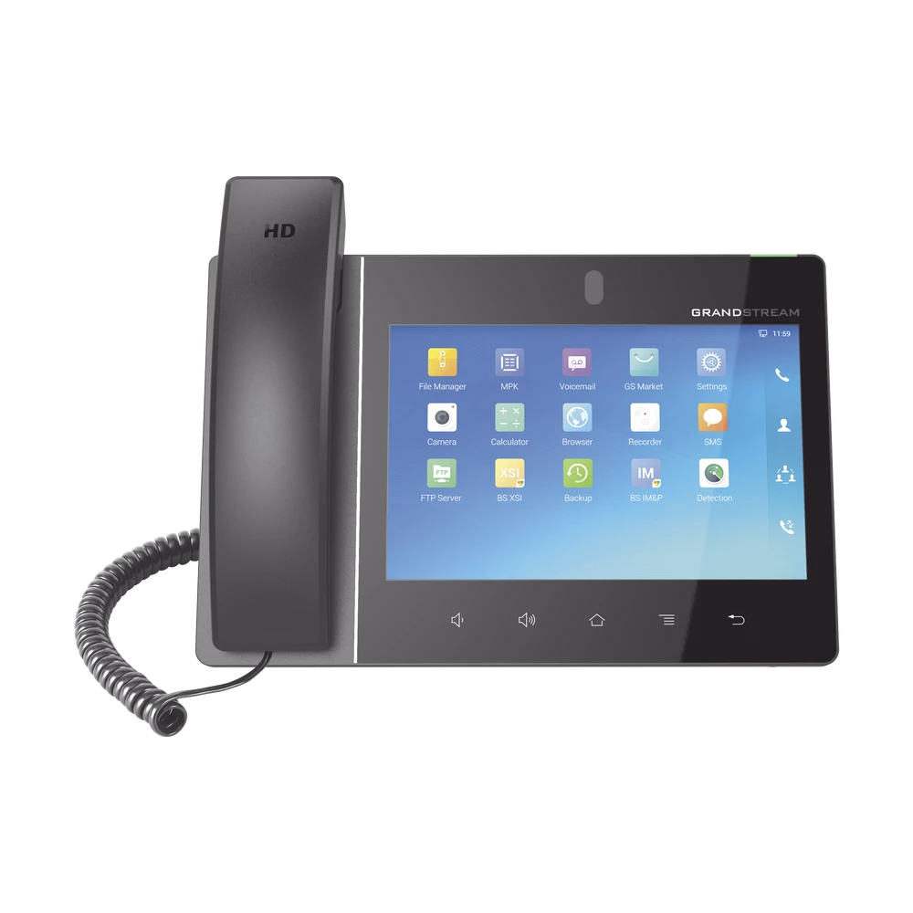 VIDEO TELÉFONO IP EMPRESARIAL ANDROID CON PANTALLA TÁCTIL (1280X800) HASTA 16 LÍNEAS Y 16 CUENTAS SIP-VoIP y Telefonía IP-GRANDSTREAM-Bsai Seguridad & Controles