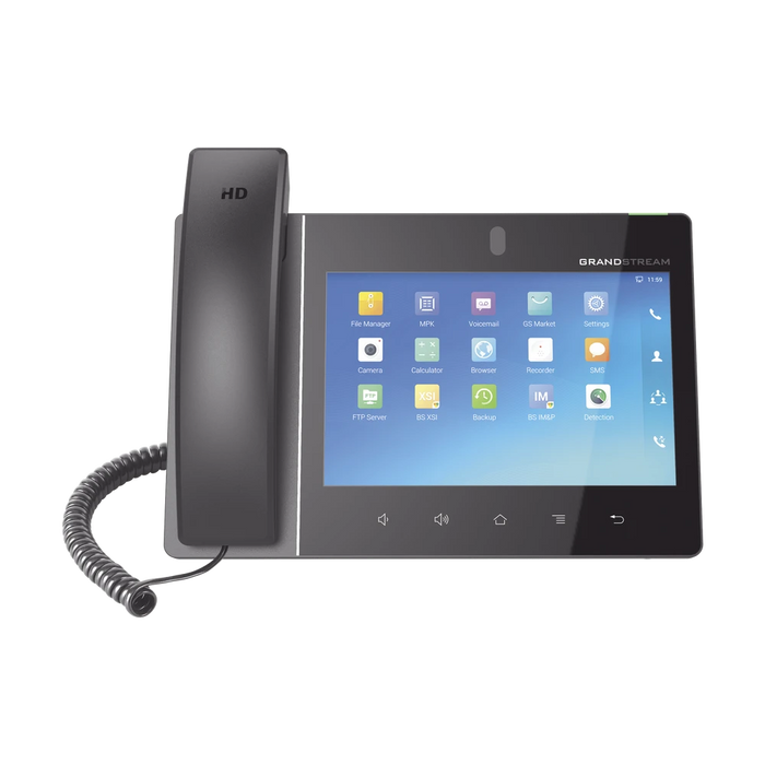 VIDEO TELÉFONO IP EMPRESARIAL ANDROID CON PANTALLA TÁCTIL (1280X800) HASTA 16 LÍNEAS Y 16 CUENTAS SIP-VoIP y Telefonía IP-GRANDSTREAM-Bsai Seguridad & Controles