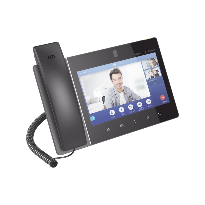 VIDEO TELÉFONO IP EMPRESARIAL ANDROID CON PANTALLA TÁCTIL (1280X800) HASTA 16 LÍNEAS Y 16 CUENTAS SIP-VoIP y Telefonía IP-GRANDSTREAM-Bsai Seguridad & Controles