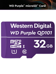 WESTERN WDD032G1P0C- MEMORIA DE 32GB MICRO SDHC/ LINEA PURPLE/ CLASE 10 U1/ LECTURA 50MB/ ESCRITURA 40MB/ ESPECIALIZADA PARA VIDEOVIGILANCIA-Memorias MicroSD y USB-WESTERN DIGITAL-Bsai Seguridad & Controles
