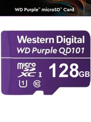 WESTERN WDD128G1P0C- MEMORIA DE 128GB MICRO SDXC/ LINEA PURPLE/ CLASE 10 U1/ LECTURA 50MB/ ESCRITURA 40MB/ ESPECIALIZADA PARA VIDEOVIGILANCIA-Memorias MicroSD y USB-WESTERN DIGITAL-Bsai Seguridad & Controles