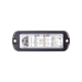LUZ AUXILIAR ULTRA BRILLANTE DE 8 LED'S EN COLOR ROJO/AZUL CON MICA TRANSPARENTE-Luces Perimetrales-EPCOM INDUSTRIAL-X13-RB-Bsai Seguridad & Controles