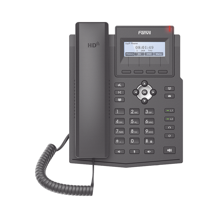 TELÉFONO IP EMPRESARIAL PARA 2 LINEAS SIP CON PANTALLA LCD, PUERTOS GIGABIT, CÓDEC OPUS, CONFERENCIA DE 3 VÍAS, POE.-VoIP - Telefonía IP - Videoconferencia-FANVIL-X1SG-Bsai Seguridad & Controles
