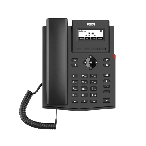 TELÉFONO IP EMPRESARIAL PARA 2 LINEAS SIP CON PANTALLA LCD, CÓDEC OPUS, CONFERENCIA DE 3 VÍAS, POE.-VoIP - Telefonía IP - Videoconferencia-FANVIL-X301P-Bsai Seguridad & Controles