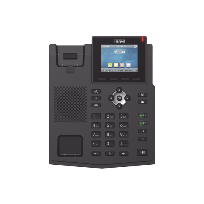 TELÉFONO IP EMPRESARIAL PARA 4 LÍNEAS SIP CON PANTALLA LCD DE 2.8 PULGADAS A COLOR, PUERTOS GIGABIT, IPV6, OPUS Y CONFERENCIA DE 3 VÍAS, POE-VoIP y Telefonía IP-FANVIL-X3SG-Bsai Seguridad & Controles