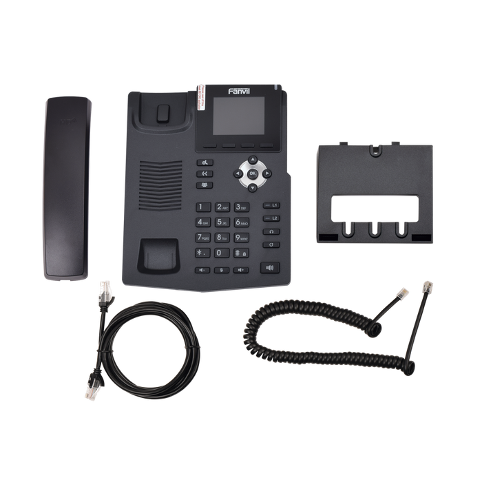 TELÉFONO IP EMPRESARIAL PARA 2 LINEAS SIP CON PANTALLA LCD DE 2.4 PULGADAS A COLOR Y CONFERENCIA DE 3 VÍAS, POE-VoIP y Telefonía IP-FANVIL-X3SP-Bsai Seguridad & Controles