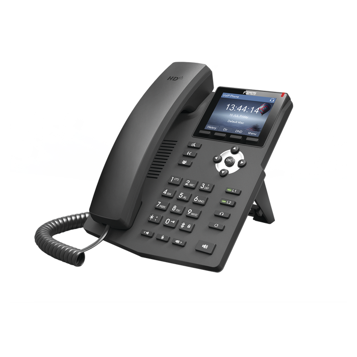 TELÉFONO IP EMPRESARIAL PARA 2 LINEAS SIP CON PANTALLA LCD DE 2.4 PULGADAS A COLOR Y CONFERENCIA DE 3 VÍAS, POE-VoIP y Telefonía IP-FANVIL-X3SP-Bsai Seguridad & Controles