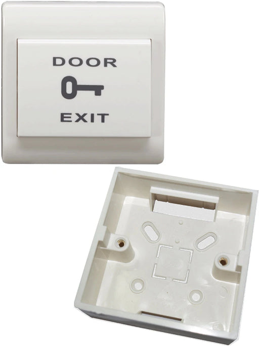 YLI PBK812PAK - PAQUETE DE BOTON DE PLASTICO PARA APERTURA DE PUERTA / INCLUYE CAJA PARA INSTALACION-Tarjetas y Botones-YLI ELECTRONIC-Bsai Seguridad & Controles