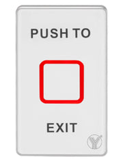 YLI TSK830NCLED - BOTÓN DE SALIDA TOUCH CON LUZ LED ACABO ELEGANTE EN CRISTAL TEMPLADO SALIDAS NO Y NC/ NO REQUIERE CAJA DE INSTALACIÓN, 12 VDC-Tarjetas y Botones-YLI ELECTRONIC-Bsai Seguridad & Controles