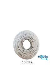 YONUSA CDA50 - BOBINA DE CABLE BUJÍA CON DOBLE AISLADO DE 50 MTS PARA USO EN CERCAS ELÉCTRICAS CON ENERGIZADORES YONUSA/ CALIBRE 22 AWG ESPECIAL INDICADO PARA SOPORTAR DE 10,000 A 12,000 V-Alambres y Cables-YONUSA-Bsai Seguridad & Controles