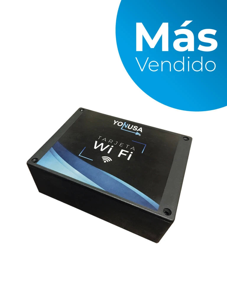 YONUSA MWFLITE - MODULO WIFI LITE COMPATIBLE CON TODOS LOS ENERGIZADORES YONUSA/ APP YONUSA 2.0 PARA IOS Y ANDROID/ ESTÁNDAR 802.11 B/G/N/ 1 SALIDA AUXILIAR/ #MÁSVENDIDO-Accesorios - Cercas Eléctricas-YONUSA-Bsai Seguridad & Controles