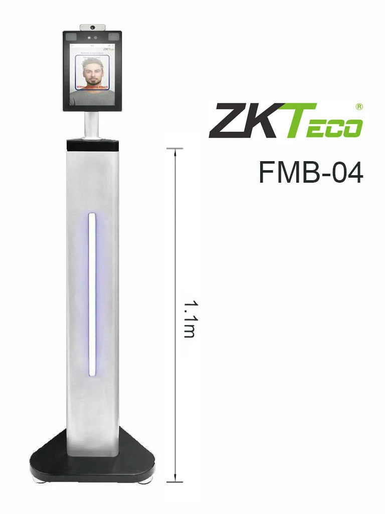 ZKTECO FMB04 -SOPORTE PARA INTERIORES COMPATIBLE CON EQUIPOS DE MEDICIÓN DE TEMPERATURA ZKTECO 321X288X1112MM / REQUIERE SOPORTE KJZ03 PARA MONTAJE DE EQUIPO DE PARED-Controles de Acceso-ZKTECO-Bsai Seguridad & Controles