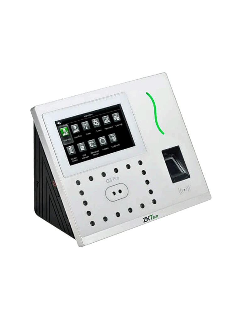 ZKTECO G3PRO - CONTROL DE ACCESO Y ASISTENCIA FACIAL Y PALMA / 12000 ROSTROS / 20000 HUELLAS SILK ID / 20000 TARJETAS ID / 6000 PALMAS / GREEN LABEL / #NUEVOZK-Facial-ZKTECO-Bsai Seguridad & Controles