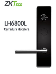 ZKTECO LH6800L- CERRADURA IZQUIERDA PARA HOTEL / MIFARE 13.56 MHZ / 35 A 45 MM GROSOR DE PUERTA / ALEACION DE ZINC / 224 EVENTOS / #NUEVOZK-Inteligente-ZKTECO-Bsai Seguridad & Controles