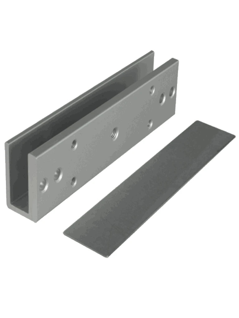 ZKTECO LMB280U - SOPORTE EN U PARA PUERTAS DE VIDRIO SIN MARCO COMPATIBLE CON CERRADURA MAGNÉTICA CON CLAVE ZKT0850002 / #NUEVOZK-Accesorios-ZKTECO-Bsai Seguridad & Controles