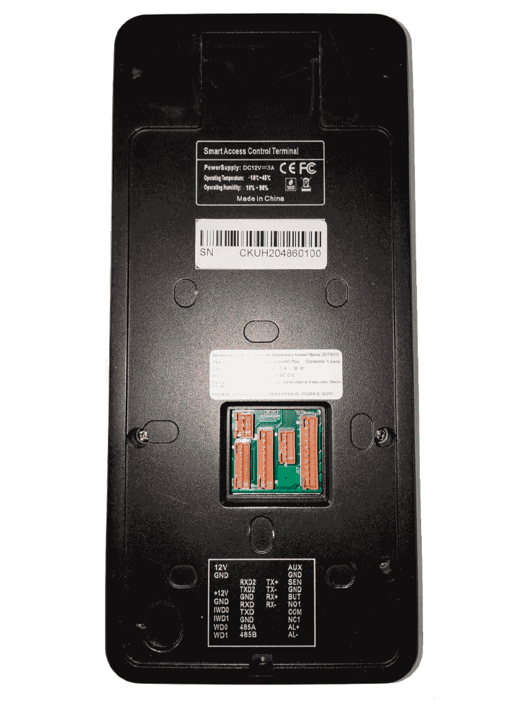 ZKTECO MINIACPLUS - CONTROL DE ACCESO Y ASISTENCIA FACIAL / 3000 ROSTROS / 3000 TARJETAS ID 125KHZ / ADMS / LICENCIA DE BIO ACCESS MTD GRATIS / #NUEVOZK-Facial-ZKTECO-Bsai Seguridad & Controles