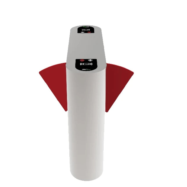 ZKTECO PROENTRANCE FB02FP - FLAP BARRIER DE ACERO INOXIDABLE DOBLE FLAP/ 30 PERSONAS POR MINUTO /RFID + FP /VIENE CON 2 LECTORES DE HUELLA FR1500 Y UN PANEL INBIO206 PRO-Flap Barriers-ZKTECO-Bsai Seguridad & Controles