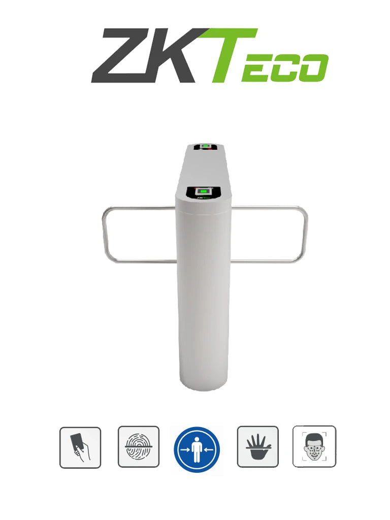 ZKTECO PROENTRANCE SB02FP - SWING BARRIER DE ACERO INOXIDABLE DOBLE BARRERA/30 PERSONAS POR MINUTO /RFID + FP /VIENE CON 2 LECTORES DE HUELLA FR1500 Y UN PANEL INBIO206 PRO-Swing Barriers-ZKTECO-Bsai Seguridad & Controles