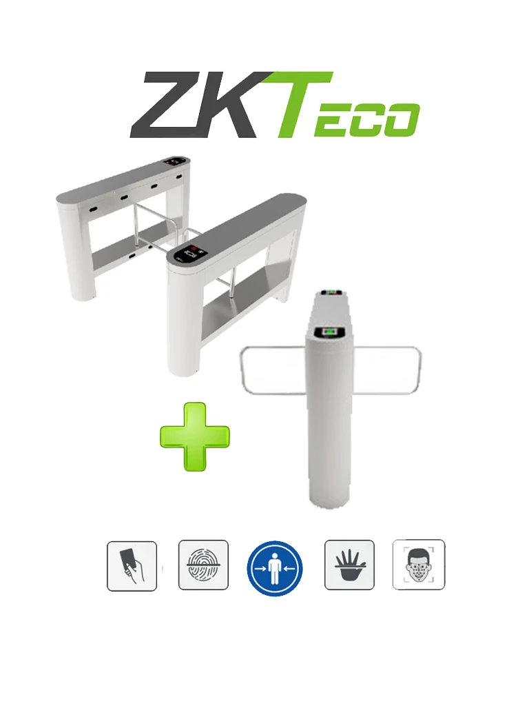 ZKTECO PROENTRANCE SB03FPACK - SWING BARRIER DE ACERO INOXIDABLE / 3 CARRILES / ALTO FLUJO / INCLUYE LECTORES DE HUELLA/TARJETA MODELO FR1500 Y UN PANEL DE CONTROL DE ACCESO PROFESIONAL INBIO260PRO/ REQUIERE LICENCIA ZKT068008 O ZKT0680031 / #ZKPEATONAL-Torniquetes y Puertas de Cortesía-ZKTECO-Bsai Seguridad & Controles