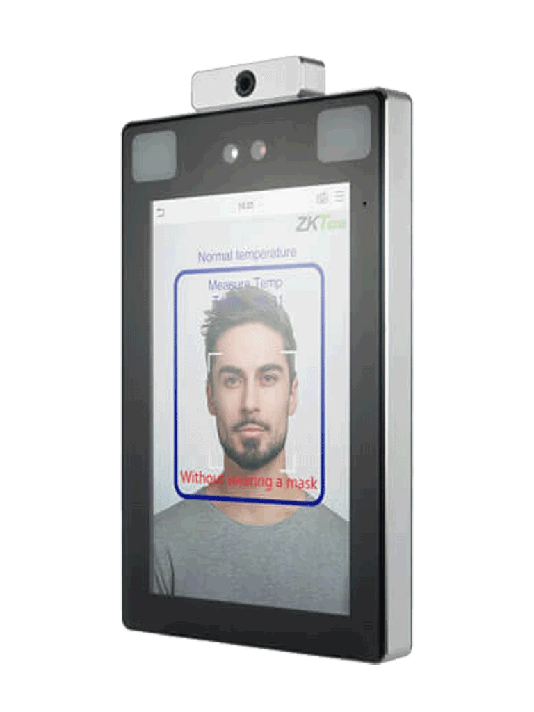 ZKTECO PROFACE X TD CH - TERMINAL DE CONTROL DE ACCESO Y ASISTENCIA DE RECONOCIMIENTO FACIAL Y PALMA / DETECCIÓN DE TEMPERATURA Y CUBREBOCAS / ANTIPANDEMICO / ANTI-SUPLANTACIÓN / INCLUYE SOPORTE PARA TORNIQUETE / LICENCIA BIO ACCESS MTD GRATIS-Acceso SIN CONTACTO-ZKTECO-Bsai Seguridad & Controles
