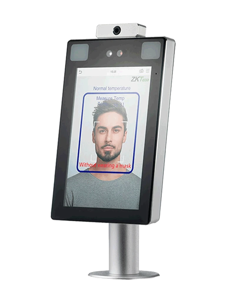 ZKTECO PROFACE X TD CH - TERMINAL DE CONTROL DE ACCESO Y ASISTENCIA DE RECONOCIMIENTO FACIAL Y PALMA / DETECCIÓN DE TEMPERATURA Y CUBREBOCAS / ANTIPANDEMICO / ANTI-SUPLANTACIÓN / INCLUYE SOPORTE PARA TORNIQUETE / LICENCIA BIO ACCESS MTD GRATIS-Acceso SIN CONTACTO-ZKTECO-Bsai Seguridad & Controles
