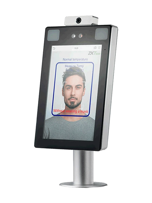 ZKTECO PROFACE X TD CH - TERMINAL DE CONTROL DE ACCESO Y ASISTENCIA DE RECONOCIMIENTO FACIAL Y PALMA / DETECCIÓN DE TEMPERATURA Y CUBREBOCAS / ANTIPANDEMICO / ANTI-SUPLANTACIÓN / INCLUYE SOPORTE PARA TORNIQUETE / LICENCIA BIO ACCESS MTD GRATIS-Acceso SIN CONTACTO-ZKTECO-Bsai Seguridad & Controles