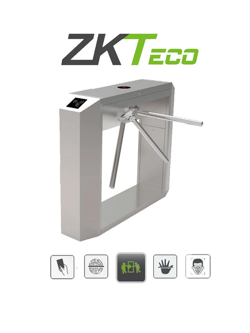 ZKTECO TS200 - TORNIQUETE TRIPODE / ACERO INOXIDABLE / BIDIRECCIONAL / DESBLOQUEO DE SEGURIDAD A CORTE DE ENERGÍA / COMPATIBLE CON BIOMÉTRICOS FACIALES, PALMA, PANELES INBIO CON ESCLAVOS DE LECTURA DE QR Y PROXIMIDAD / #ZKPEATONAL-Torniquetes-ZKTECO-Bsai Seguridad & Controles