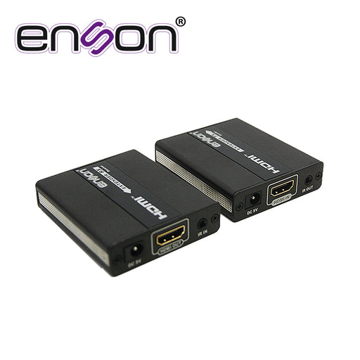 EXTENSOR HDMI ENSON ENS-HDMIE130 HASTA 120MTS DE TRANSMISION FULL HD 1080P@60HZ POR CABLE UTP CAT5E/CAT6 TRANSMITE SEÑAL IR PARA CONTROL REMOTO-Cableado-ENSON-ENS-HDMIE130-Bsai Seguridad & Controles