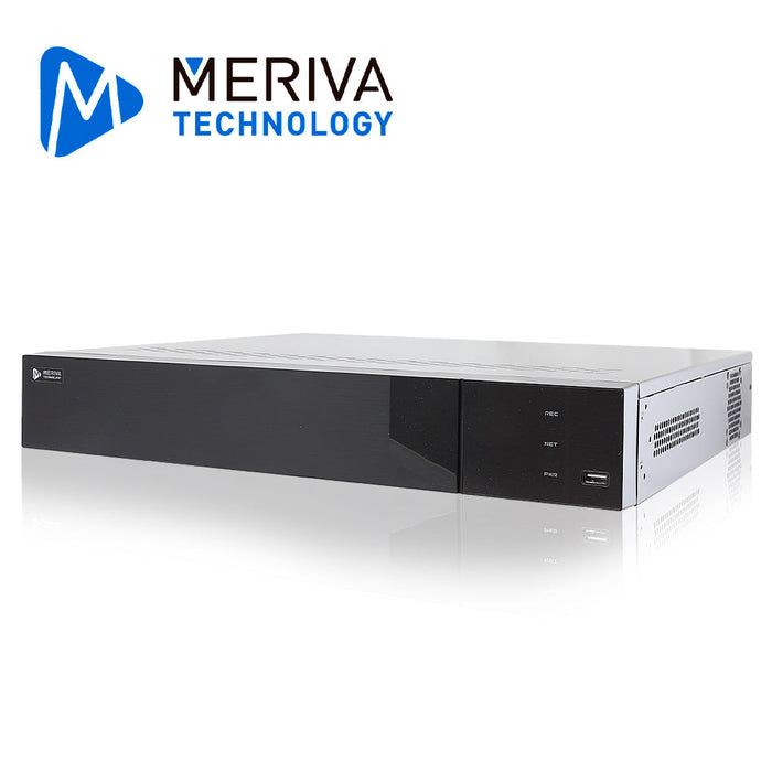 NVR FACE RECOGNITION / VIDEO INTELLIGENT / H.265 32 CANALES 16 POE 8MP 4DD / HDMI 4K + VGA / ONVIF / MERIVA TECHNOLOGY MAIN-3216 / P2P CLOUD N9000-Nvrs-MERIVA TECHNOLOGY-MAIN-3216-Bsai Seguridad & Controles