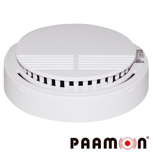 DETECTOR DE HUMO PAAMON PAM-SMK20 INALAMBRICO / AUTONOMO / MONTAJE EN TECHO O PARED / FÁCIL INSTALACIÓN / RANGO DE DETECCIÓN 25 MTS CUADRADOS/ ALIMENTACION POR MEDIO DE BATERIA (NO INCLUIDA)-Sensores-PAAMON-PAM-SMK20-Bsai Seguridad & Controles